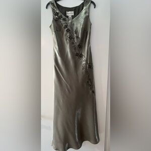 SALE!!!!David’s Bridal Bridesmaid Green-Gray Silver Dress